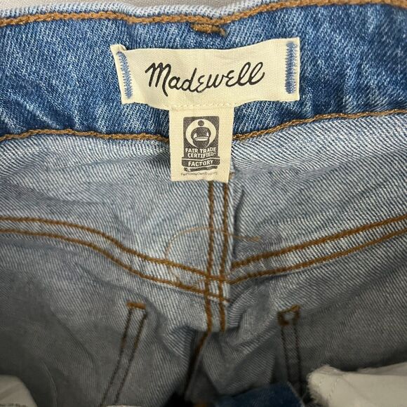 Madewell Jeans Women's 27 Blue Denim Cotton High Rise 5-Pocket Straight Leg - Picture 3 of 6